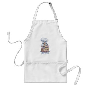 Creëer Uw eigen Gnome Baker Decoreren Een Taart Standaard Schort