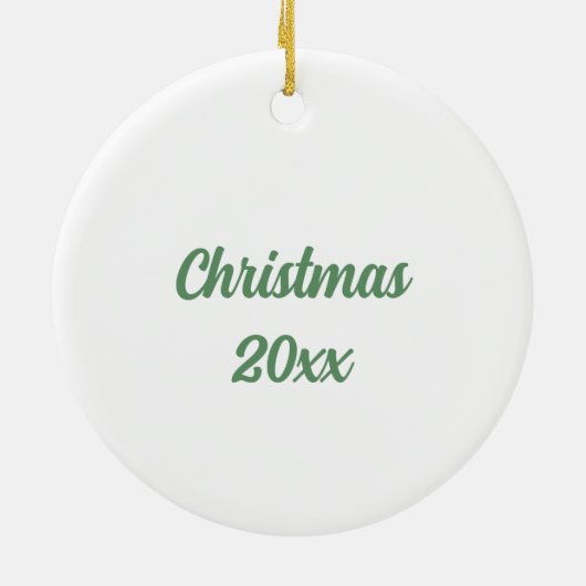 Creëer Uw Eigen Gnome Familienaam & Jaar Kerstmis Keramisch Ornament (Achterkant)