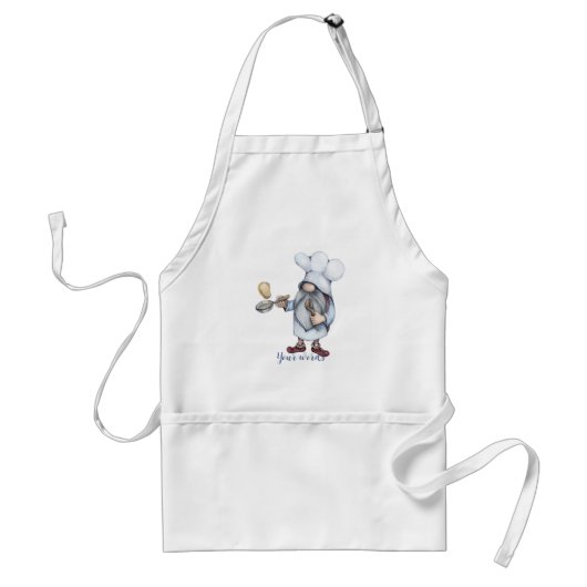 Creëer Uw Eigen Gnome Pannenkoeken Flipper Standaard Schort (Voorkant)