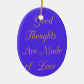 Creëer uw eigen goede ideeën met liefde keramisch ornament (Voorkant)