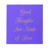 Creëer uw eigen goede ideeën met liefde notitieblok (Voorkant)