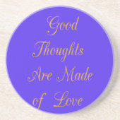 Creëer uw eigen goede ideeën met liefde zandsteen onderzetter (Voorkant)