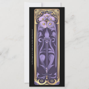 Creëer Uw eigen Golden Floral Art Deco Bladwijzer