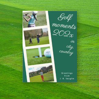 Creëer uw eigen golf vakantie foto Briefkaart