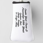 Creëer uw eigen golfgift, Gepersonaliseerde Douane Golfheadcover (Draai 90)