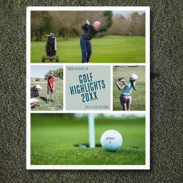 Creëer Uw eigen golfhoogtepunten Fotopost Briefkaart