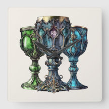 Creëer Uw eigen Gotische Groene & Blauwe Chalices