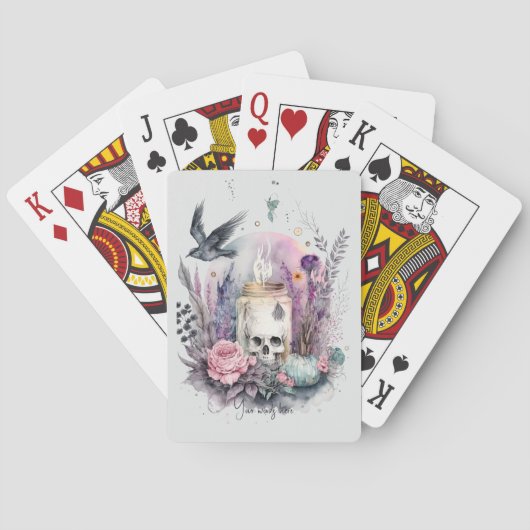 Creëer Uw eigen Gotische Herfst Pokerkaarten (Achterkant)