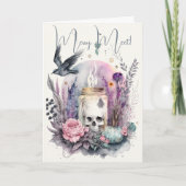 Creëer Uw eigen Gotische Herfstbloemen Kaart (Voorkant)