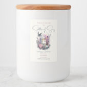 Creëer Uw eigen Gotische Herfstbloemen Voedselcontainer Etiket (Voorkant)