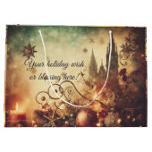 Creëer Uw eigen gotische kerstkasteel Groot Cadeauzakje (Achterkant)