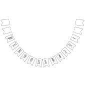 Creëer uw eigen gotische partij Bunting Flag Banne Vlaggetjes (Alle)