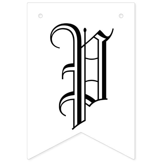 Creëer uw eigen gotische partij Bunting Flag Banne Vlaggetjes (Derde vlag)