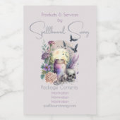 Creëer Uw eigen Gotische Rozen Voedselcontainer Etiket (Enkel label)