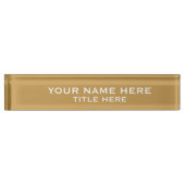 Creëer Uw eigen goud Naambordje (Voorkant)