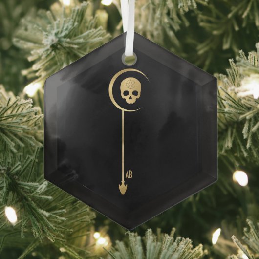 Creëer Uw eigen gouden Arcane Death Tarot Glas Ornament (Insitu)