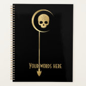 Creëer Uw eigen gouden Arcane Death Tarot Planner (Voorkant)