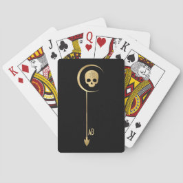 Creëer Uw eigen gouden Arcane Death Tarot Pokerkaarten