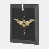 Creëer Uw eigen gouden Arcane Devil Tarot Glas Ornament (Voorkant links)