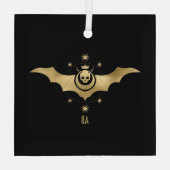 Creëer Uw eigen gouden Arcane Devil Tarot Glas Ornament (Achterkant)