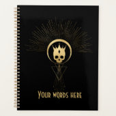 Creëer Uw eigen gouden Arcane Emporer Tarot Planner (Voorkant)