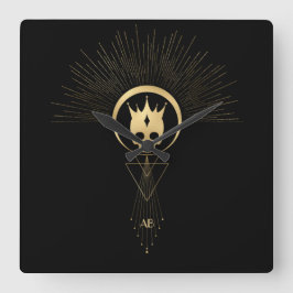 Creëer Uw eigen gouden Arcane Emporer Tarot Vierkante Klok