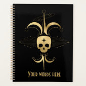 Creëer Uw eigen gouden Arcane Fool Tarot Planner (Voorkant)