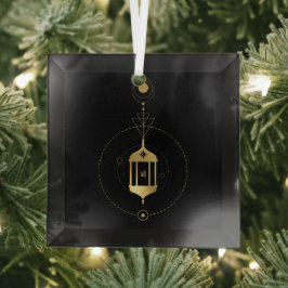 Creëer Uw eigen gouden Arcane Hermit Tarot Glas Ornament
