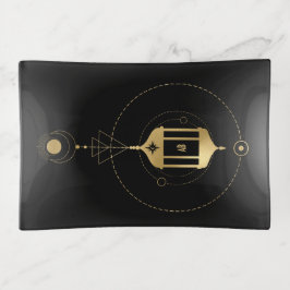 Creëer Uw eigen gouden Arcane Hermit Tarot Sierschaaltjes