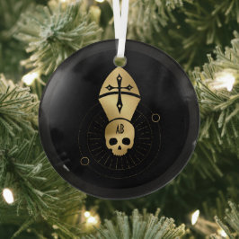 Creëer Uw eigen gouden Arcane Hierophant Tarot Glas Ornament