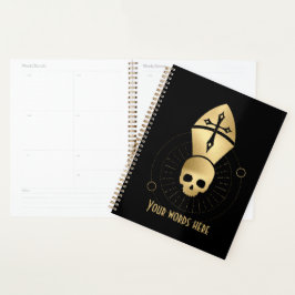 Creëer Uw eigen gouden Arcane Hierophant Tarot Planner