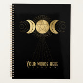 Creëer Uw eigen gouden Arcane Hoge Priesteres Taro Planner (Voorkant)