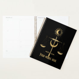 Creëer Uw eigen gouden Arcane Justice Tarot Planner
