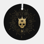 Creëer Uw eigen gouden Arcane Keizerin Tarot Glas Ornament (Achterkant)