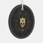 Creëer Uw eigen gouden Arcane Keizerin Tarot Glas Ornament (Voorkant Rechts)