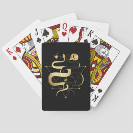 Creëer Uw eigen gouden Arcane Liefhebbers Tarot Pokerkaarten