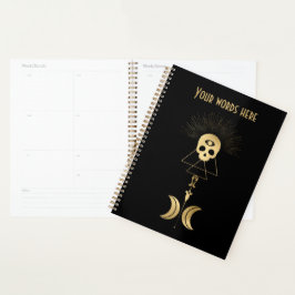 Creëer Uw eigen gouden Arcane Magician Tarot Planner