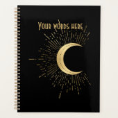 Creëer Uw eigen gouden Arcane Moon Tarot Planner (Voorkant)