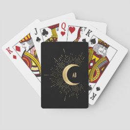 Creëer Uw eigen gouden Arcane Moon Tarot Pokerkaarten