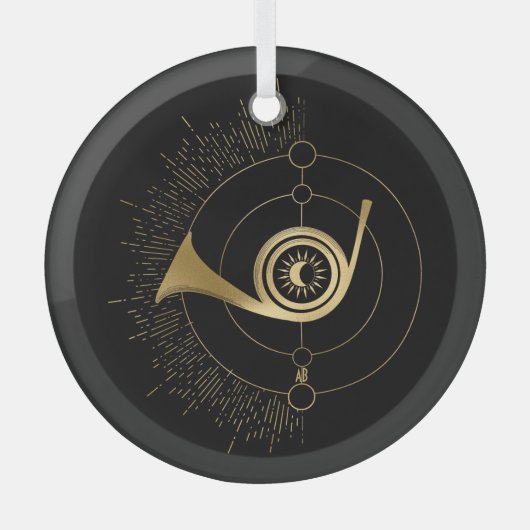 Creëer Uw eigen gouden Arcane Oordeel Tarot Glas Ornament (Voorkant)