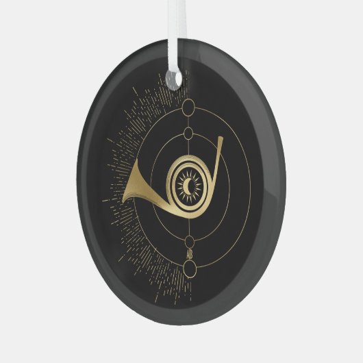 Creëer Uw eigen gouden Arcane Oordeel Tarot Glas Ornament (Voorkant links)
