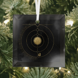 Creëer Uw eigen gouden Arcane Pentakel Tarot Glas Ornament