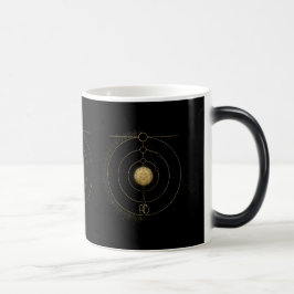 Creëer Uw eigen gouden Arcane Pentakel Tarot Magische Mok