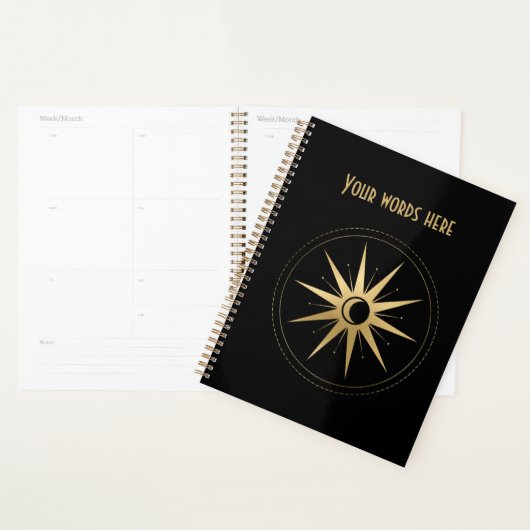 Creëer Uw eigen gouden Arcane Star Tarot Planner (Display)