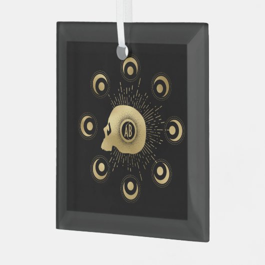 Creëer Uw eigen gouden Arcane Sterkte Tarot Glas Ornament (Voorkant links)