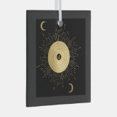 Creëer Uw eigen gouden Arcane Sun Tarot Glas Ornament (Voorkant Rechts)