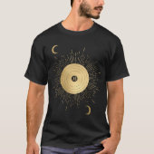 Creëer Uw eigen gouden Arcane Sun Tarot T-shirt (Voorkant)