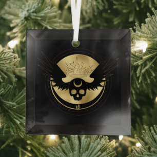 Creëer Uw Eigen Gouden Arcane Temperance Tarot Glas Ornament