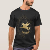 Creëer Uw eigen gouden Arcane wagen Tarot T-shirt (Voorkant)