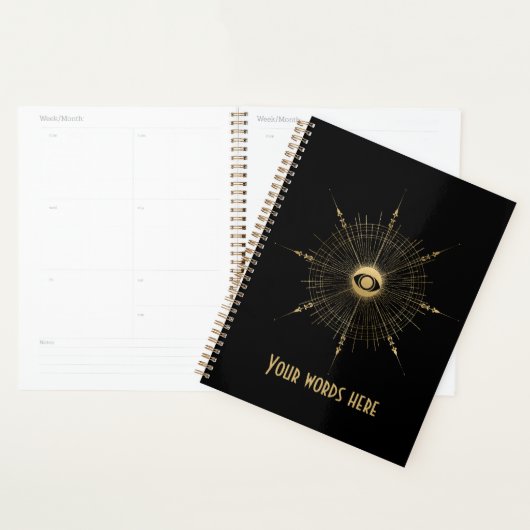 Creëer Uw eigen gouden Arcane Wheel Tarot Planner (Display)